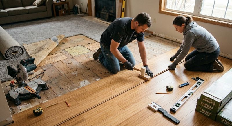 Bamboo Flooring Installation in Boston, MA