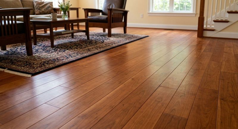 Cherry Floor Installation in Brookline, MA