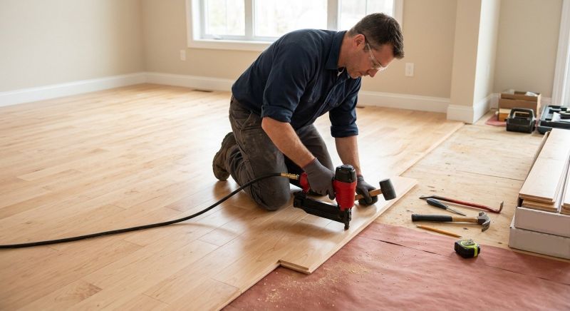 Maple Flooring Installation in Chestnut Hill, MA