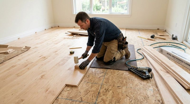 Maple Flooring Installation in Everett, MA