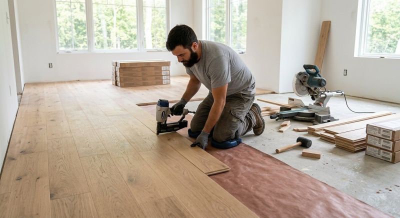Oak Floor Installation in Ashland, MA
