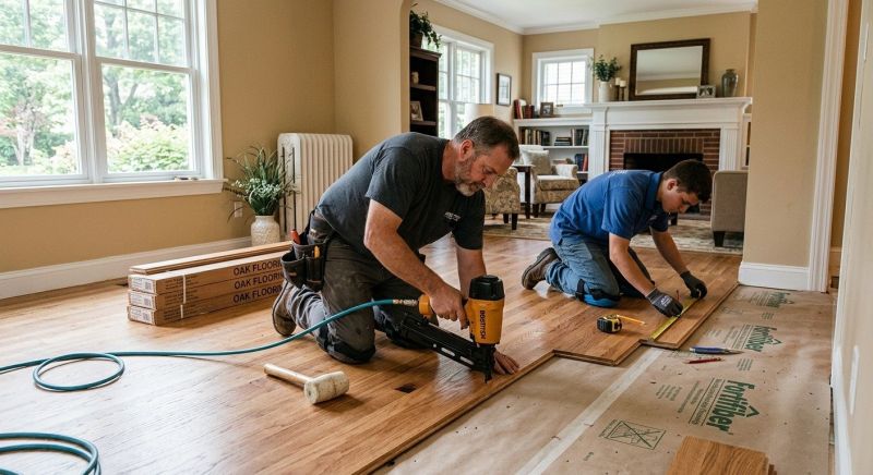 Oak Floor Installation in Ashland, MA