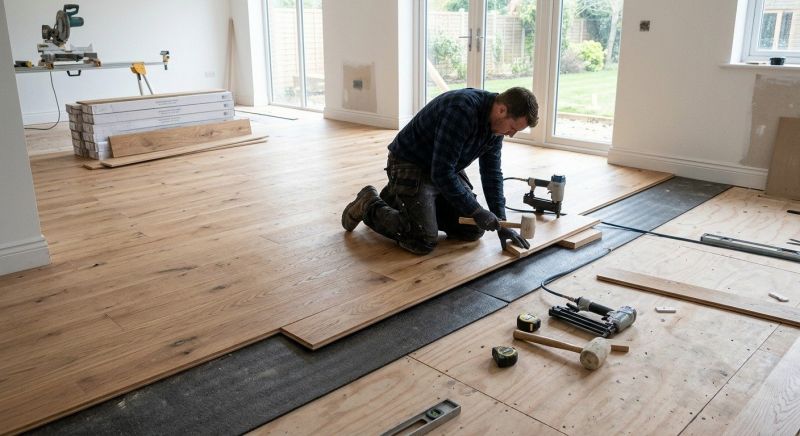 Oak Floor Installation in Concord, MA
