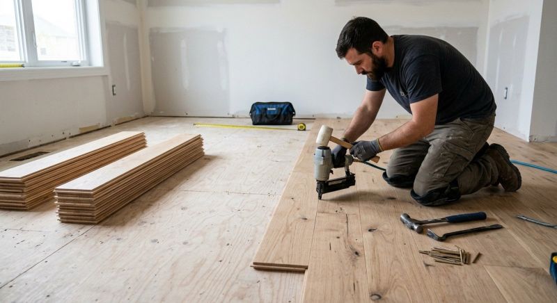 Oak Floor Installation in Hull, MA