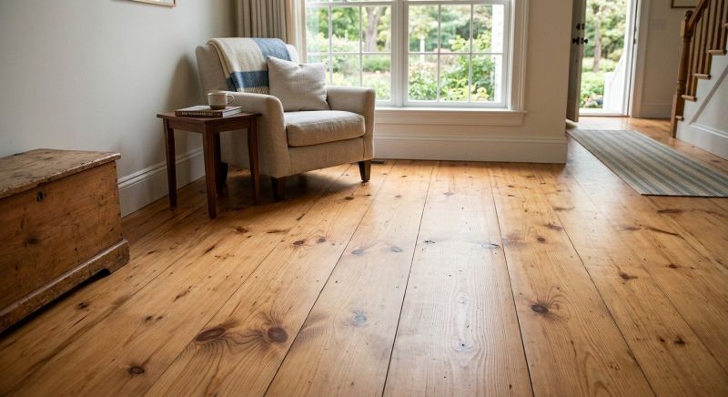 Pine Floor Installation in Boston, MA