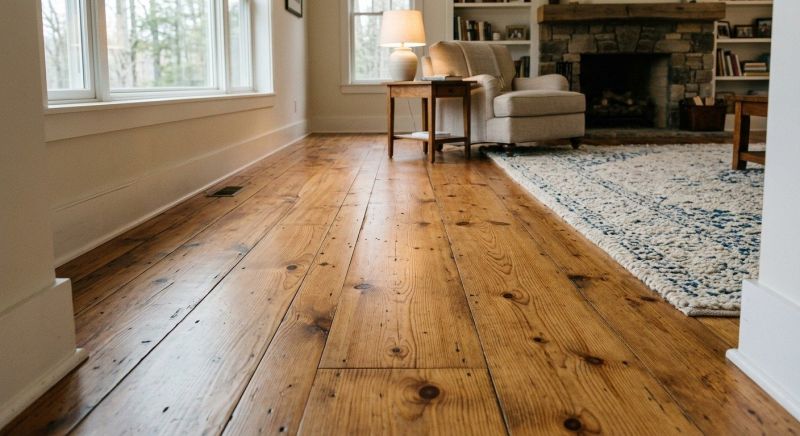 Pine Floor Installation in Boston, MA