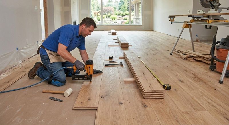 Wide Plank Floor Installation in Boston, MA