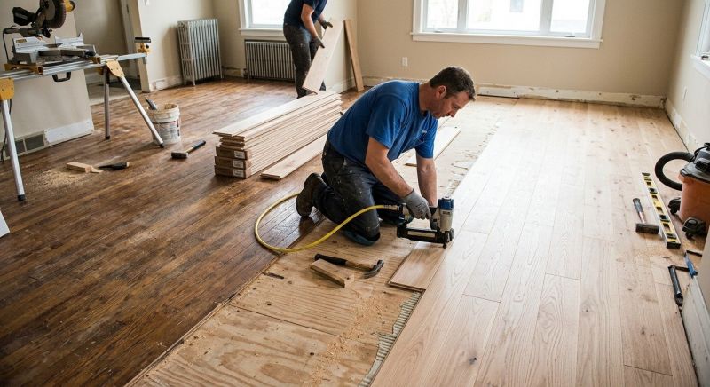 Wood Floor Replacement in Abington, MA