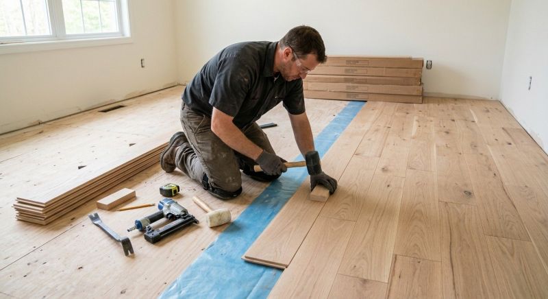 Wood Floor Replacement in Bridgewater, MA