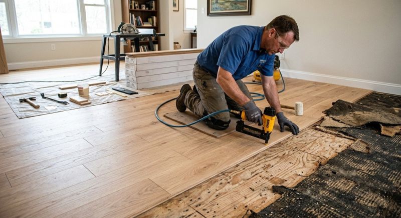 Wood Floor Replacement in Concord, MA